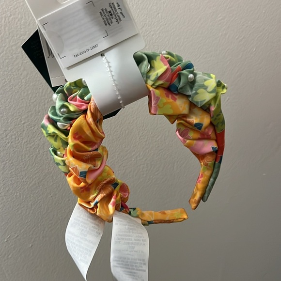 •nwt Disney Princess girls headbands two pack green yellow faux pearls stretch - Picture 5 of 7